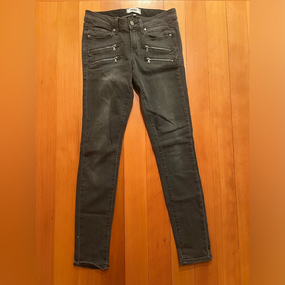 J Brand Gray Zipper Jeans